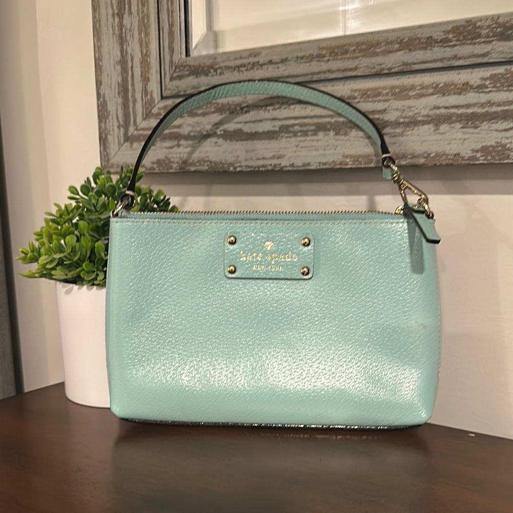 Kate Spade Mint Green Bag with Textured Leather